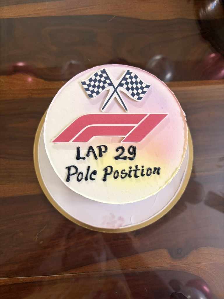 Formula 1 birthday cake